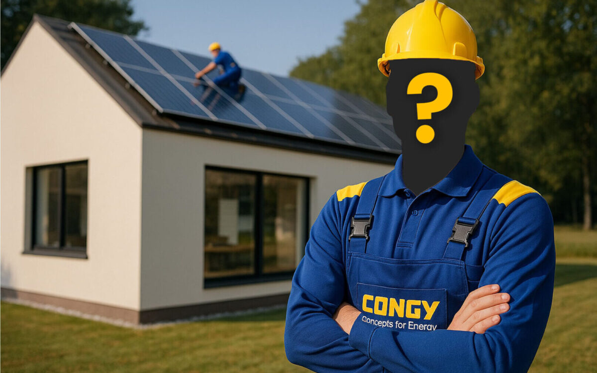 Ein Anlagenmechaniker für Photovoltaikanlagen